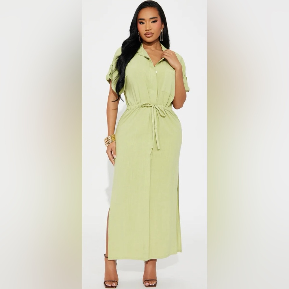 Light Green Maxi Dress Small NWT